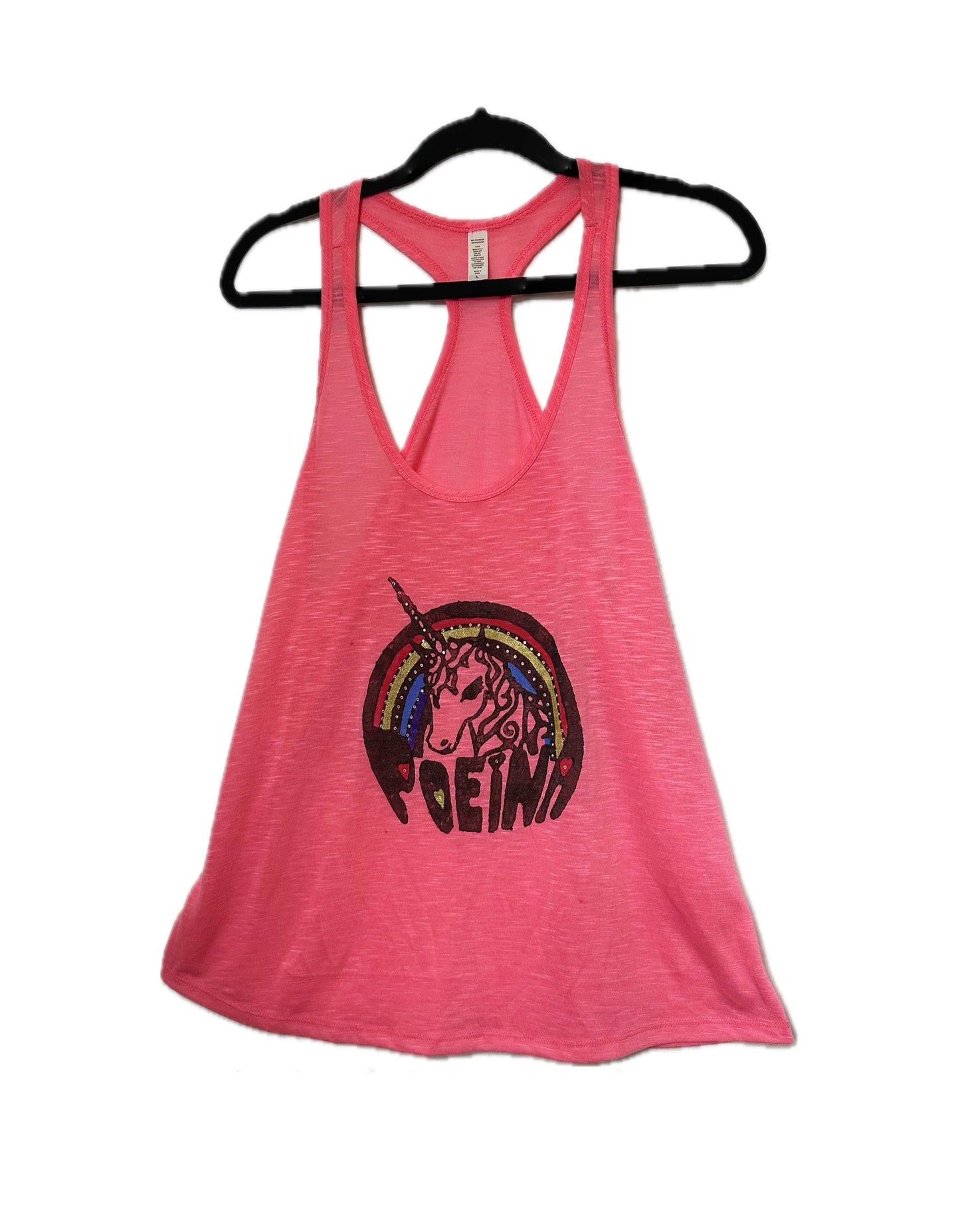 Racer Back Pink Tank Top