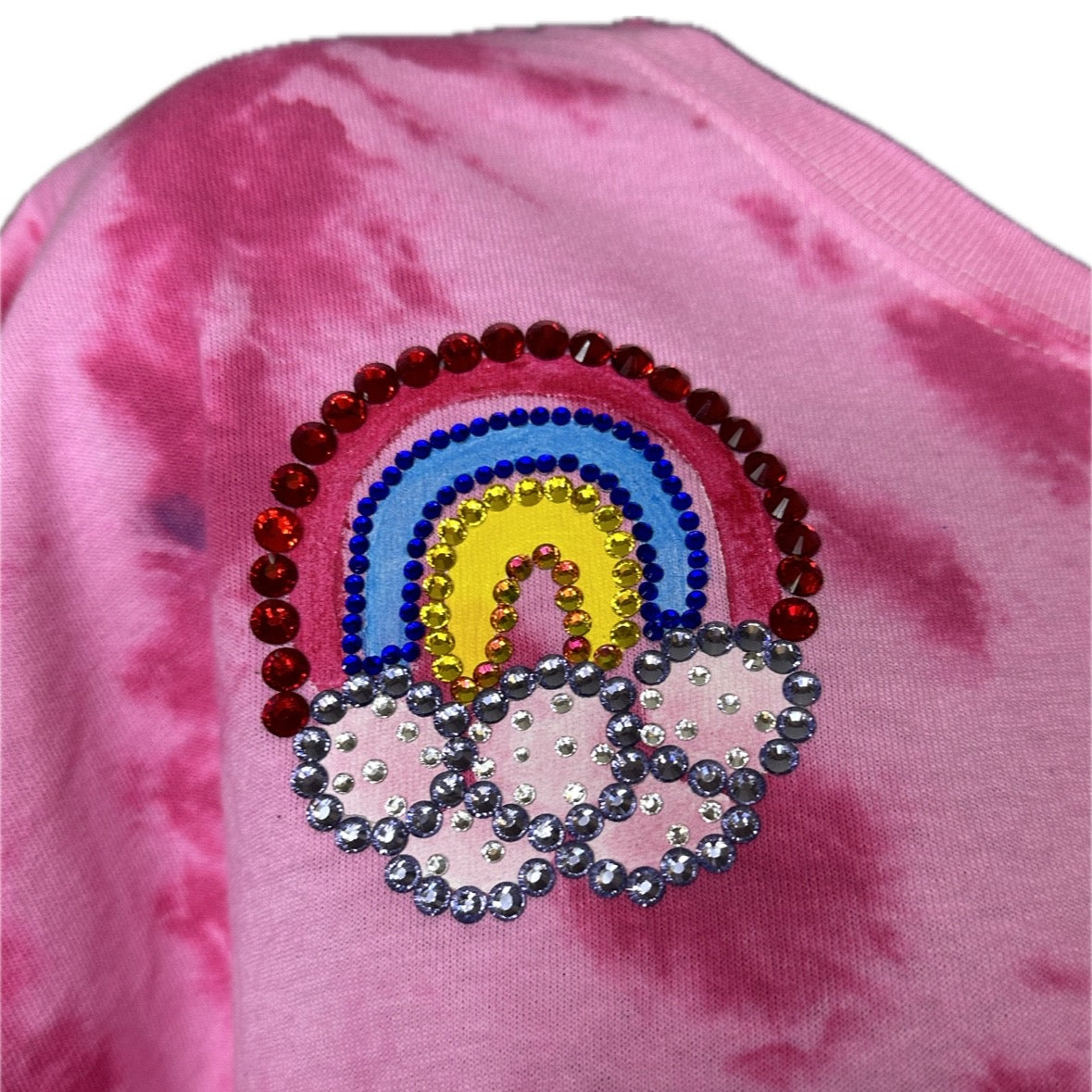 Sparkle Rainbow 2 color Tye Dye t-shirt
