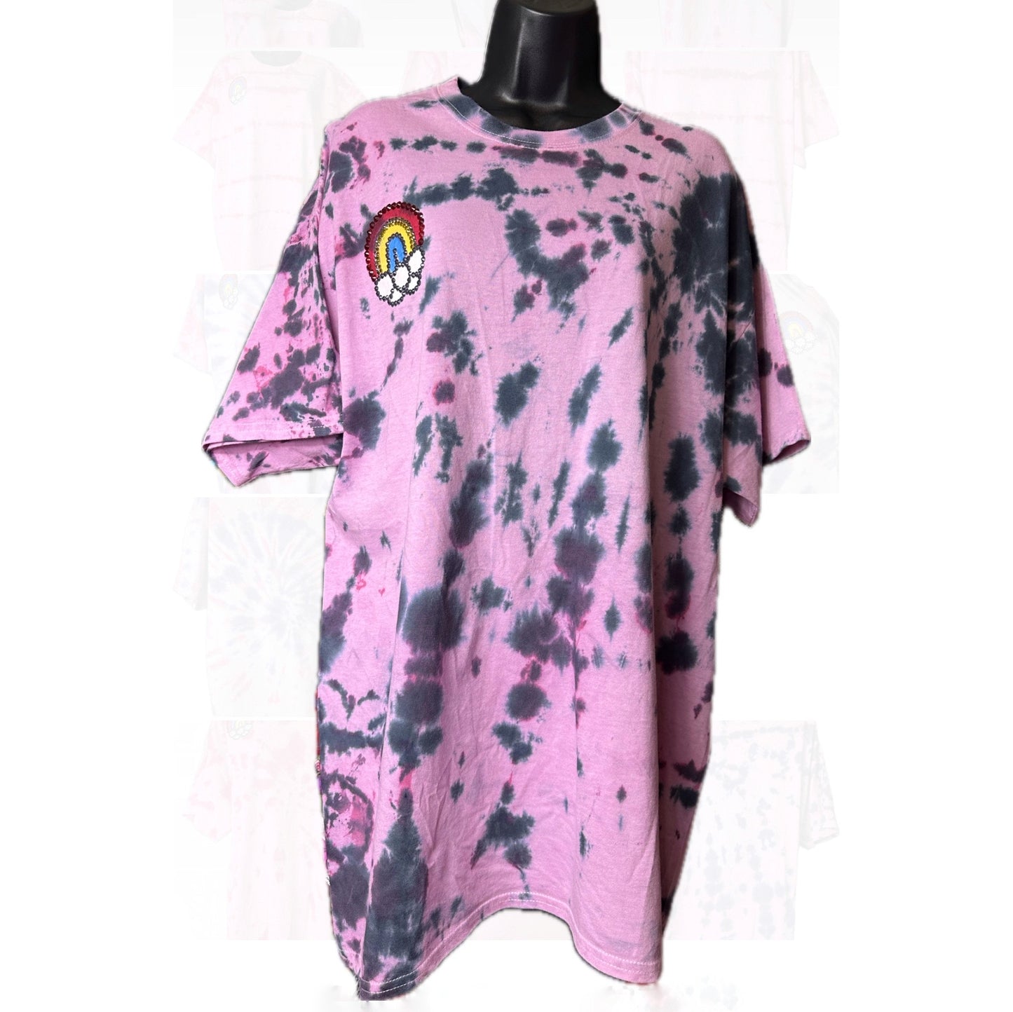 Sparkle Rainbow 2 color Tye Dye t-shirt