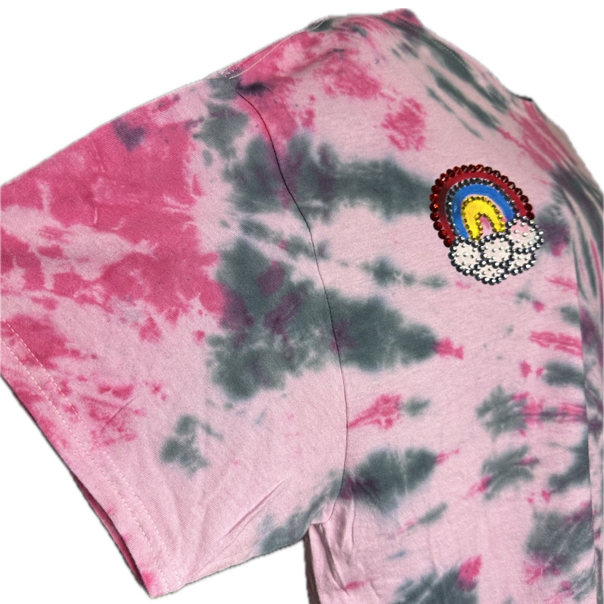 Sparkle Rainbow 2 color Tye Dye t-shirt