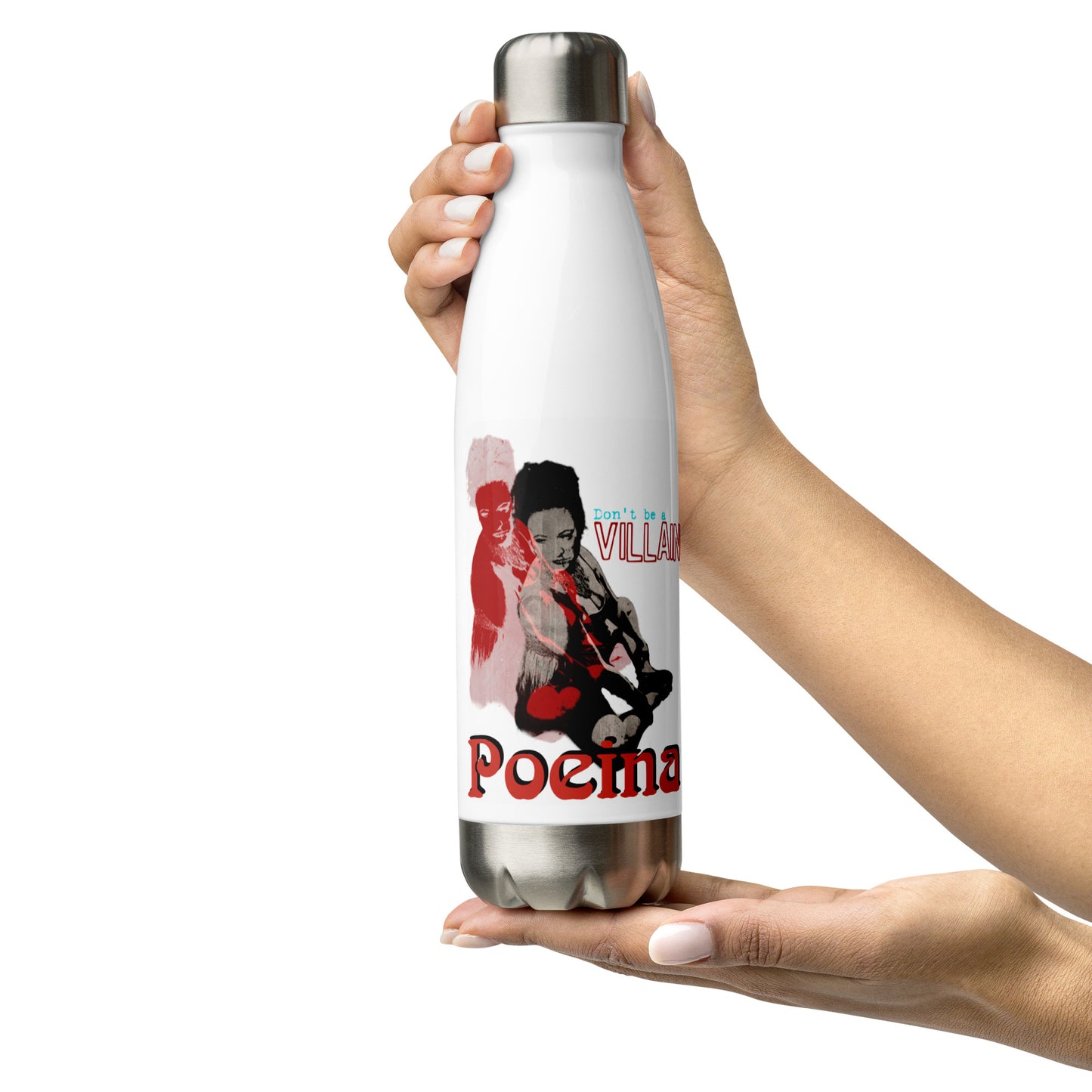 Don't Be A Villain Stainless Steel Water Bottle