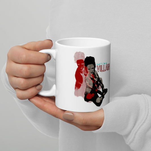 Villain White glossy mug